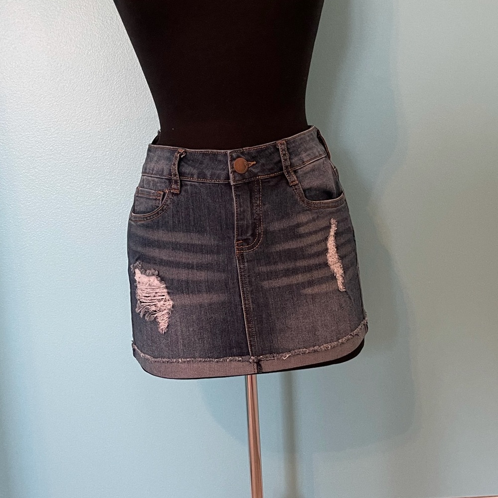 denim jean skirt